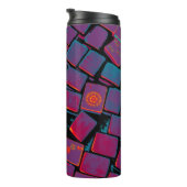 Milliamperestunde Jongg deckt Trommel mit Ziegeln Thermosbecher (Nach rechts gedreht)