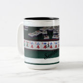 Milliamperestunde jongg ist ernste Tasse! Zweifarbige Tasse (Vorderseite Links)