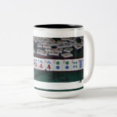 Milliamperestunde jongg ist ernste Tasse! Zweifarbige Tasse (VorderseiteRechts)