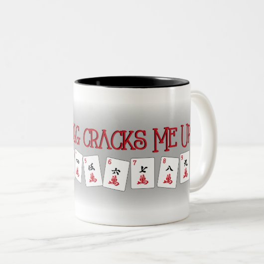 Milliamperestunde Jongg knackt mich herauf Tasse (VorderseiteRechts)
