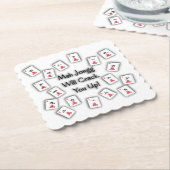 Milliamperestunde Jongg knackt Sie herauf Untersetzer (angewinkelt)