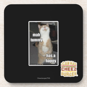 Milliamperestunden-Bauch hat ein glückliches Getränkeuntersetzer