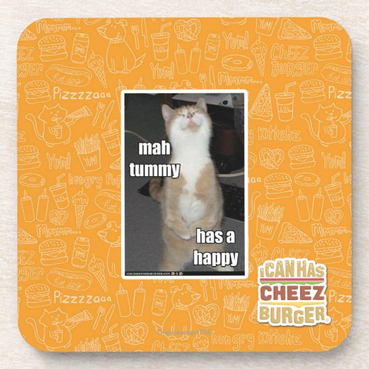 Milliamperestunden-Bauch hat ein glückliches Untersetzer (Vorderseite)