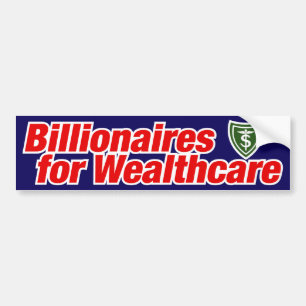 Milliardäre für Wealthcare Autoaufkleber
