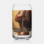 Milliardärs-Mentalitäts-Glas Wasser Dosenglas (Vorderseite)