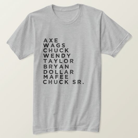 MILLIARDEN-CHARAKTER-FAN T-Shirt (Design vorne)