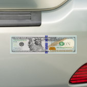 Milliarden-Dollar-Rechnung mit Lady Liberty Autoaufkleber (Auf Auto)