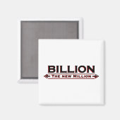 Milliarden neue Millionen Magnet (Vorderseite/Rückseite)