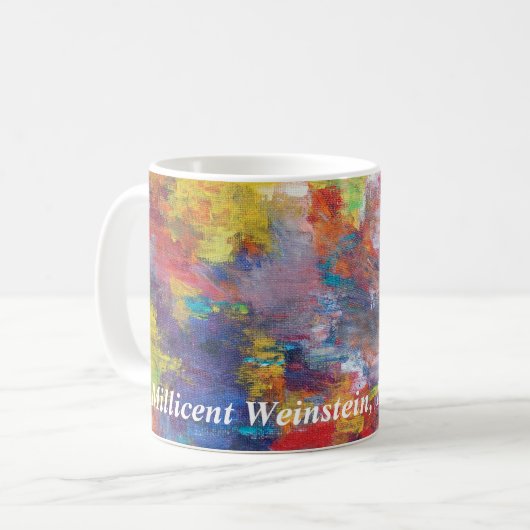 Millicent Weinstein, moderner Künstler Gedenk Kaffeetasse (Vorderseite Links)