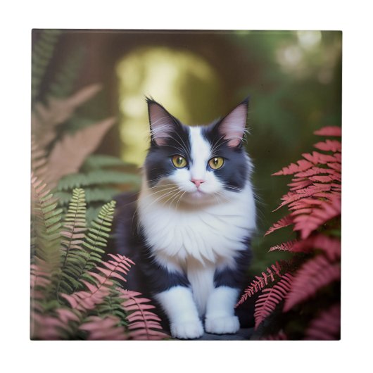 Millie die Ragdoll Katze, Fliese (Vorderseite)