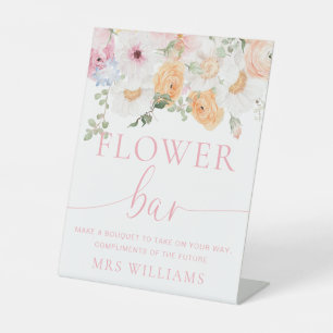 Millie Floral Blume Bar Sockelschild