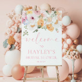 Millie Floral Brautparty Begrüßungszeichen Poster