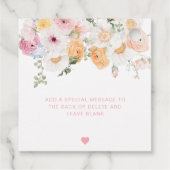 Millie Floral Lass Liebe Bloom Favor Geschenkanhänger (Rückseite)