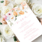 Millie Floral Menu & Vielen Dank Menükarte