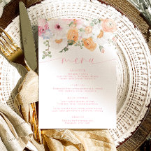 Millie Floral Menu & Vielen Dank