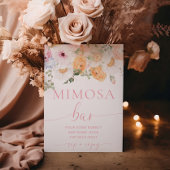 Millie Floral Mimosa Bar Poster