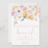 Millie Floral Mother's Day Brunch Einladung (Vorderseite)