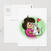 Millie und Cupcake Postkarte (Vorne/Hinten)