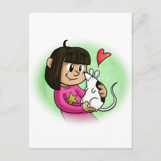 Millie und Cupcake Postkarte (Vorderseite)