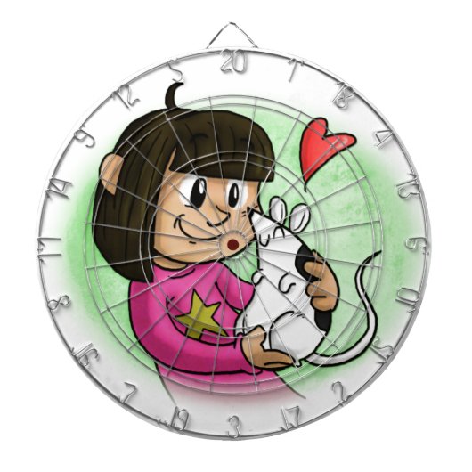Millie und kleiner Kuchen Dartscheibe (vorne)