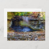 Millikin Falls in Autumn, Columbus, Ohio Postkarte (Vorne/Hinten)