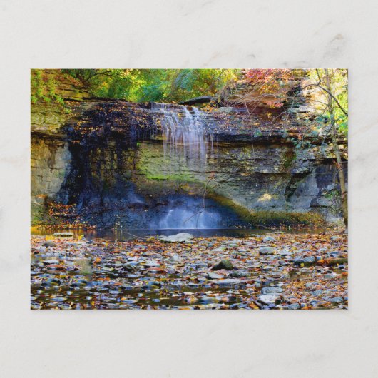 Millikin Falls in Autumn, Columbus, Ohio Postkarte (Vorderseite)