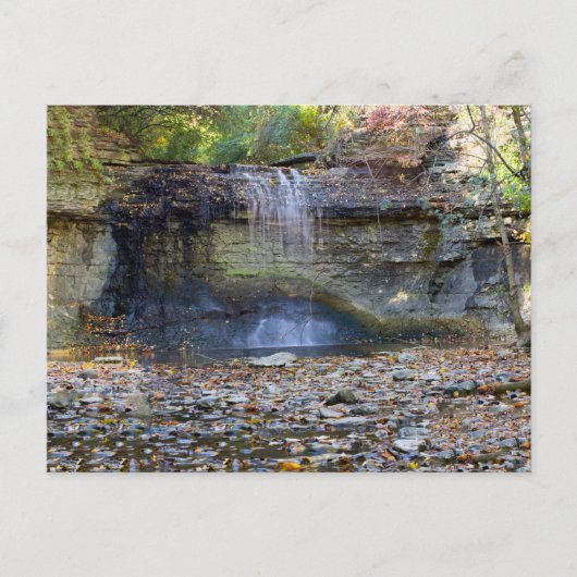 Millikin Falls, QT Metro Park, Columbus, Ohio Postkarte (Vorderseite)