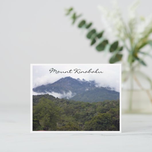 Millikinabalu-Entfernung Postkarte (Stehend Vorderseite)