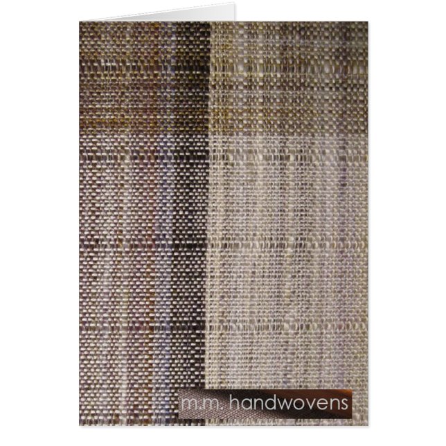 Millimeter handwovens Schokolade (Vorne)