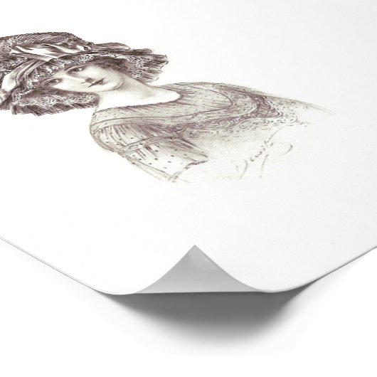 Millinery Herald Image Poster (Ecke)