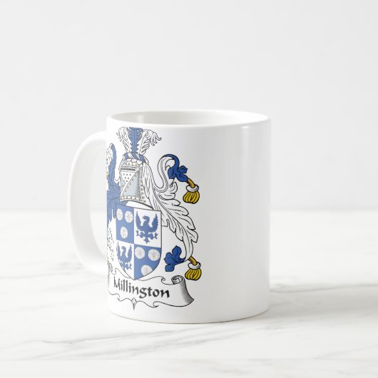 Millington Familienwappen Kaffeetasse (Vorderseite Links)