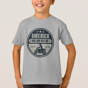 Million Dollar Autobahn Colour Motorrad T-Shirt