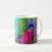 "Million Dollar Dreams" abstrakter Kunstkaffeebech Kaffeetasse (VorderseiteRechts)