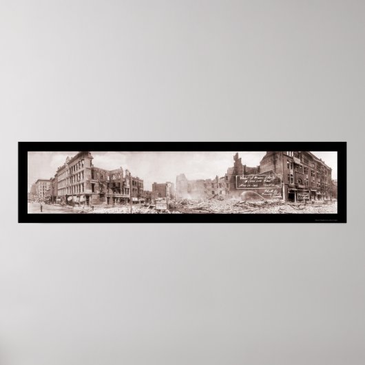 Million Dollar Feuer Houston Foto 1912 Poster (Vorne)