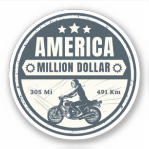 Million-Dollar-Highway-Colorado-Motorrad-Trip Aufkleber