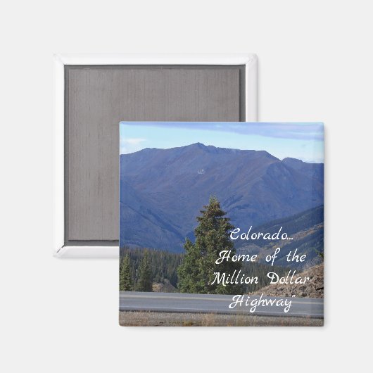 Million Dollar Highway Magnet (Vorderseite/Rückseite)