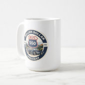 Million Dollar Highway Route 550 Oldtimer-Geschenk Kaffeetasse (Vorderseite Links)