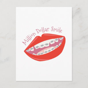 Million Dollar Lächeln Postkarte