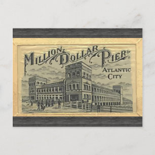 Million Dollar Pier Atlantic City, Vintage Postkarte