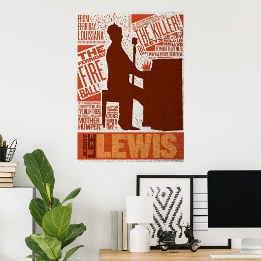 Million Dollar Quartet Lewis Type Poster (Heimbüro)