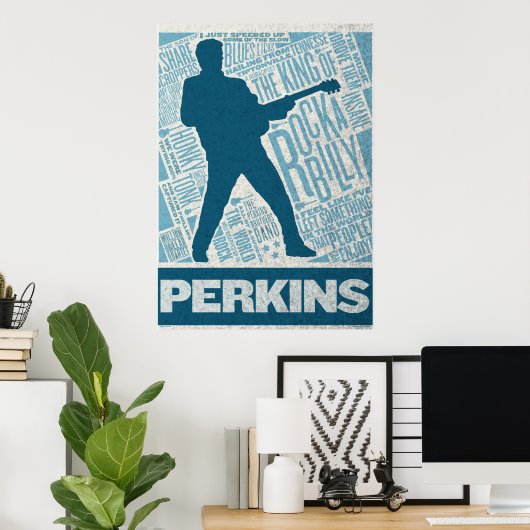 Million Dollar Quartet Perkins Type Poster (Heimbüro)