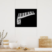 Million Dollar Quartet Piano - White Poster (Küche)