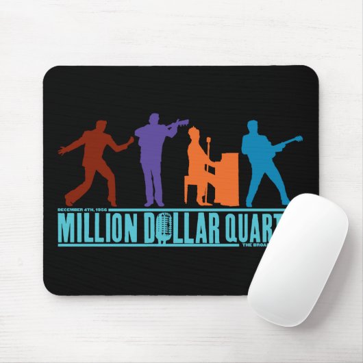 Million Dollar-Quartett auf Bühne Mousepad (Mit Mouse)