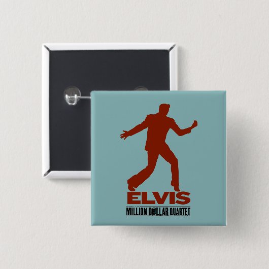 Million Dollar-Quartett Elvis Button (Vorne & Hinten)