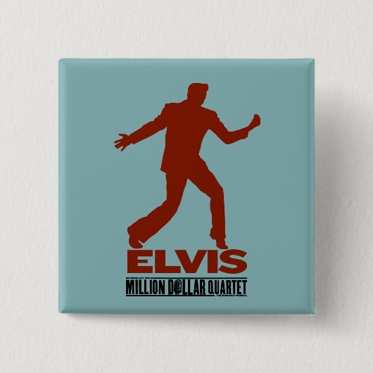 Million Dollar-Quartett Elvis Button (Vorderseite)