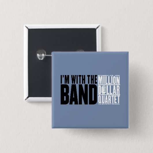 Million Dollar-Quartett "ich bin mit dem Band " Button (Vorne & Hinten)