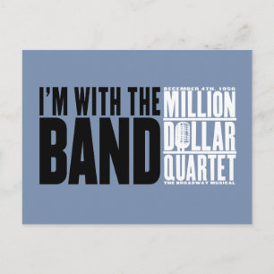 Million Dollar-Quartett "ich bin mit dem Band " Postkarte