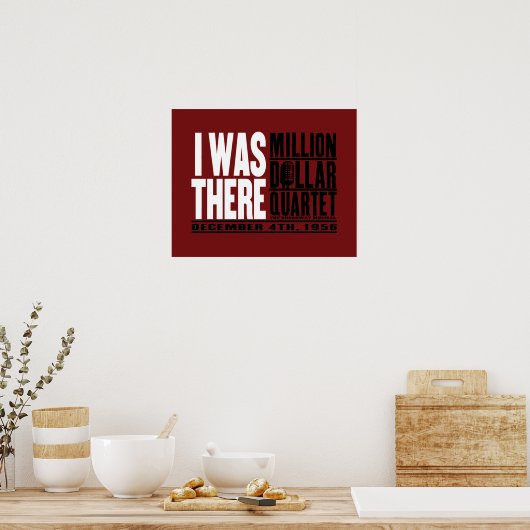 Million Dollar Quartett "Ich war da" Poster (Küche)