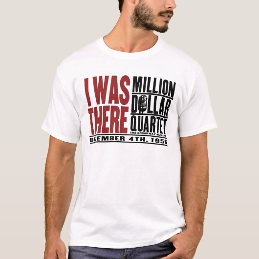 Million Dollar-Quartett "ich war dort " T-Shirt (Vorderseite)