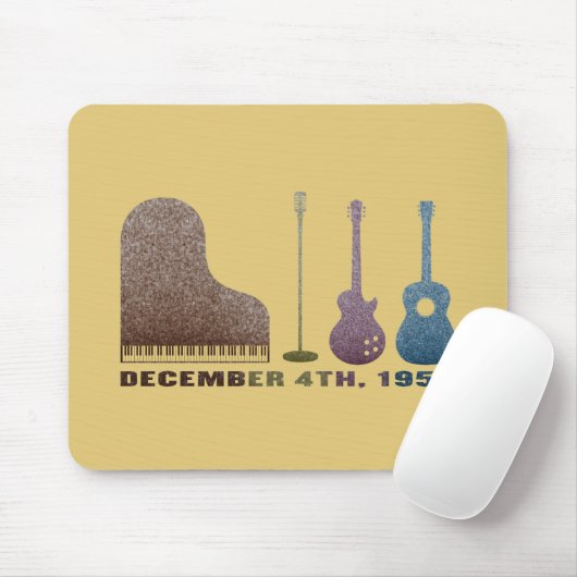 Million Dollar-Quartett-Instrumente - Farbe Mousepad (Mit Mouse)